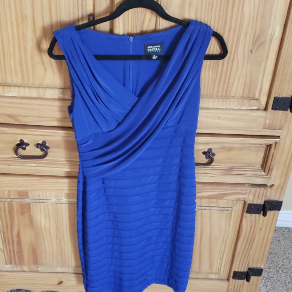 Adrianna Papell Royal blue dress 8P